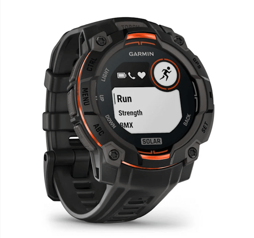 Garmin Instinct 3 Solar – eestvaade – Nutisormused